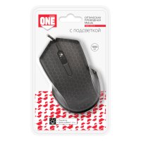 Мышь SmartBuy 334 3кн 1000dpi подсветка чёрный (1/40)