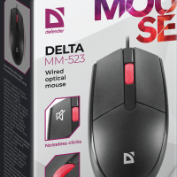 Мышь бесшумная Defender Delta MM-523 3кн 1000dpi чёрный (1/40)