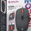 Мышь бесшумная Defender Icon MB-057 3кн 1000dpi чёрный (1/40)