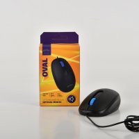 Мышь бесшумная Perfeo OVAL 3кн, 1000dpi, кабель 1.8м, чёрный