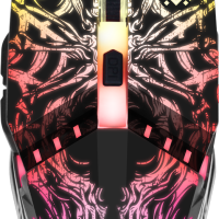 Мышь игровая Defender Prototype GM-670L, игровая, 6кн, 800/1200/1600/2400 DPI, переливающаяся подсветка, черный (1/40)