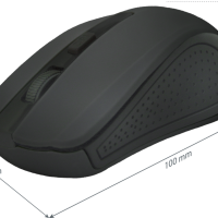 Мышь Defender Accura MM-935 4кн, 800/1200/1600 DPI, покрытие «Soft Touch», чёрный, беспроводная (1/40)