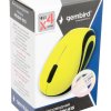 Мышь Gembird 615 3кн, 1200dpi, жёлтый, беспроводная, батарейка в комплекте (1/100)