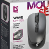 Мышь Defender бесшумная Wave MM-995 4кн, 800/1200/1600 dpi, серый, беспроводная (1/40)