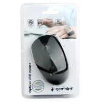 Мышь Gembird бесшумная 354 3кн, 800/1200/1600dpi, покрытие soft touch, чёрный, беспроводная, батарейки в комплекте, блистер (1/40)