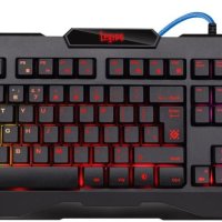 Клавиатура Defender игровая Legion GK-010DL, RGB-подсветка, влагоустойчивая конструкция, металлическое дно, USB, чёрный (1/20)