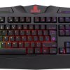 Клавиатура Defender игровая Werewolf GK-120DL, RGB подсветка, влагоустойчивая конструкция, металлическое дно, USB черный (1/20)