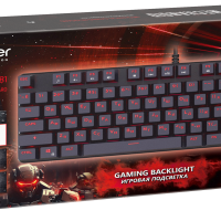 Клавиатура Defender Mechanoid GK-581 RU игровая подсветка, коричневые свитчи, Anti-ghost, механическая, чёрный (1/20)