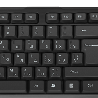 Клавиатура Defender Next HB-440 RU (лат/рус - белый/белый) чёрный (1/20)