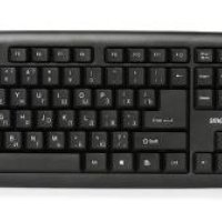 Клавиатура SmartBuy 112 ONE, (лат/рус - бел/оранж), чёрный (1/20)