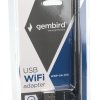 Сетевой адаптер WiFi Gembird 150Мбит, USB, антенна, чипсет RTL8188, 802.11b/g/n, чёрный (1/250)