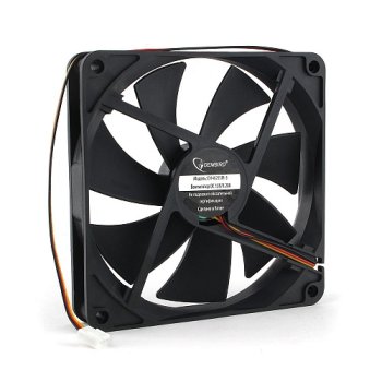 Вентилятор GEMBIRD 140*140*25, втулка, 3pin/4pin Molex, провод 40 см (1/80)