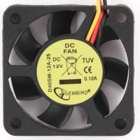 Вентилятор GEMBIRD 40*40*10, втулка, 3 pin, провод 25 см (1/400)