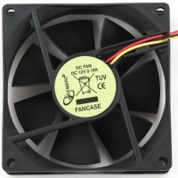 Вентилятор GEMBIRD 80*80*25, втулка, 3 pin, провод 30см (1/100)