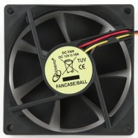 Вентилятор GEMBIRD 80*80*25, подшипник, 3 pin, провод 30см (1/100)