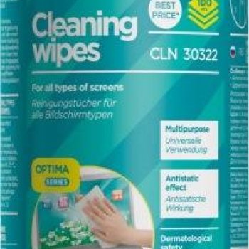 Салфетки Defender CLN 30322 OPTIMA влажные для экранов, 100шт в тубе (1/12)