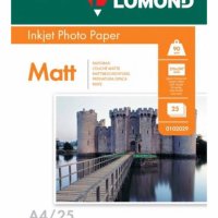 Бумага А4 LOMOND 90 г/м2, 25 листов, матовая (1/60)