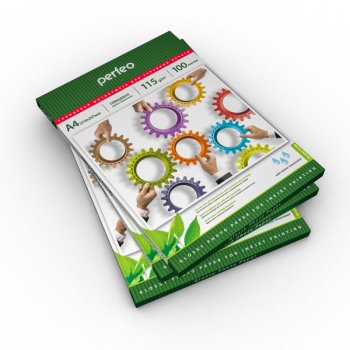 Бумага А4 Perfeo 115 г/м2, глянцевая, 100 листов (1/20)