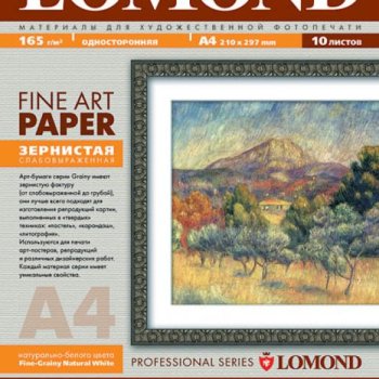 Бумага А4 LOMOND ЗЕРНИСТАЯ-Grainy 165/10