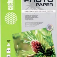 Бумага А3 Cactus 100/20 самоклеящаяся, матовая, неделённая