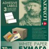 Бумага А4/3 LOMOND 070/50 самоклеящаяся, разделённая на 3 части (210x99 мм) (1/27)