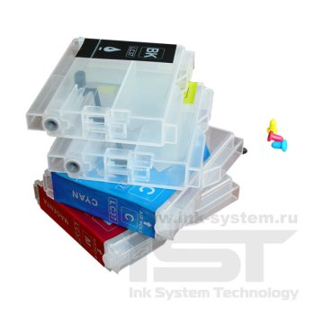 Комплект перезаправляемых картриджей IST BROTHER LC-37/970 для DCP-130C/ 150C/ 350C/ 750CN, MFC-230C/ 440CN/ 660CN/ 850CDN/ 850CDWN набор 4шт