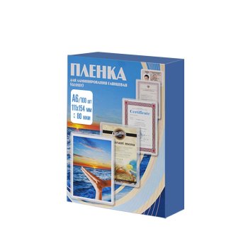 Плёнка для ламинирования OFFICE KIT A6 111*154 мм, 80 мкм, 100 листов