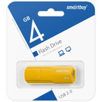 Флэш-диск SmartBuy 4GB Clue жёлтый
