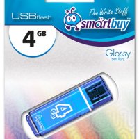 Флэш-диск SmartBuy 4GB Glossy синий