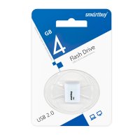 Флэш-диск SmartBuy 4GB LARA белый