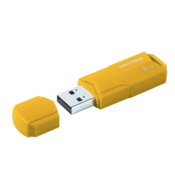 Флэш-диск SmartBuy 8GB Clue жёлтый