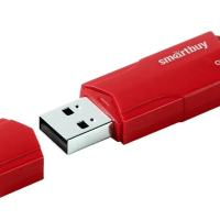 Флэш-диск SmartBuy 8GB Clue красный