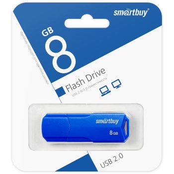 Флэш-диск SmartBuy 8GB Clue синий