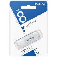 Флэш-диск SmartBuy 8GB Scout белый