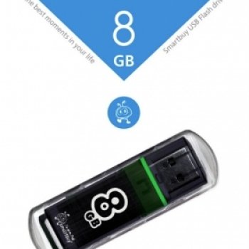 Флэш-диск SmartBuy  8GB USB 3.0 Glossy серый