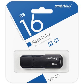 Флэш-диск SmartBuy 16GB Clue чёрный