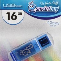 Флэш-диск SmartBuy 16GB Glossy синий