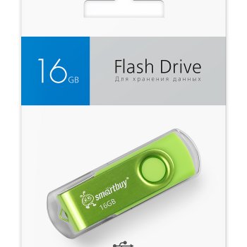 Флэш-диск SmartBuy 16GB Twist зелёный