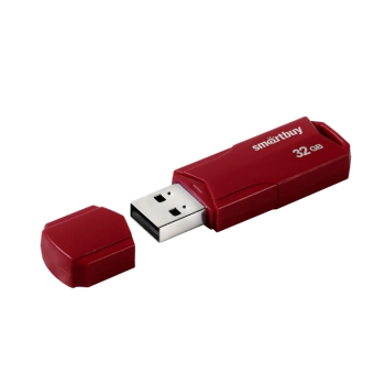 Флэш-диск SmartBuy 32GB Clue бордовый