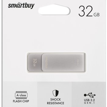 Флэш-диск SmartBuy 32GB USB 3.2 Gen.1 M1 Metal серый