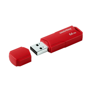Флэш-диск SmartBuy 64GB Clue красный
