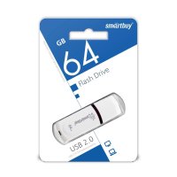Флэш-диск SmartBuy 64GB Paean белый