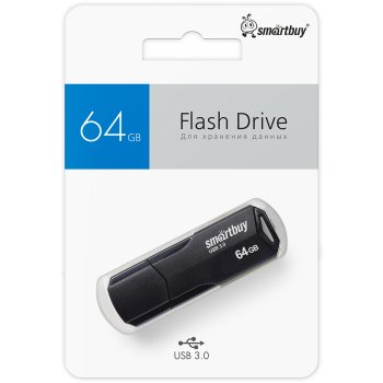 Флэш-диск SmartBuy 64GB USB 3.1 Clue черный