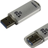 Флэш-диск SmartBuy 128GB USB 3.0 V-Cut серебро