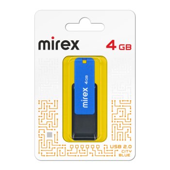 Флэш-диск Mirex 4GB City синий