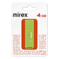 Флэш-диск Mirex 4GB Line зелёный
