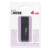 Флэш-диск Mirex 4GB Line чёрный