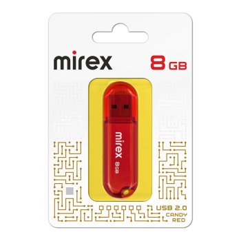 Флэш-диск Mirex 8GB Candy красный
