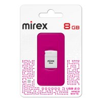 Флэш-диск Mirex 8GB Minca белый