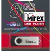 Флэш-диск Mirex 8GB Swivel черный